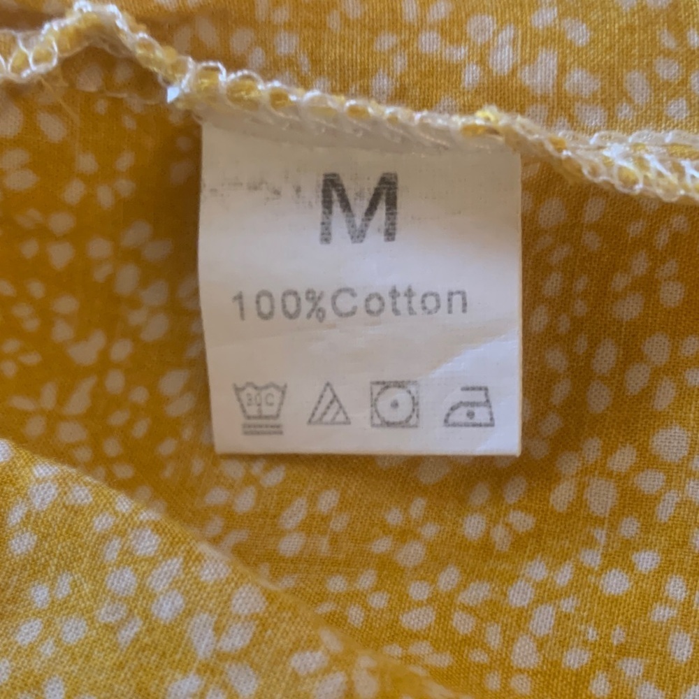 ROMWE Yellow Button-Front Mini Dress - Picture 5 of 6